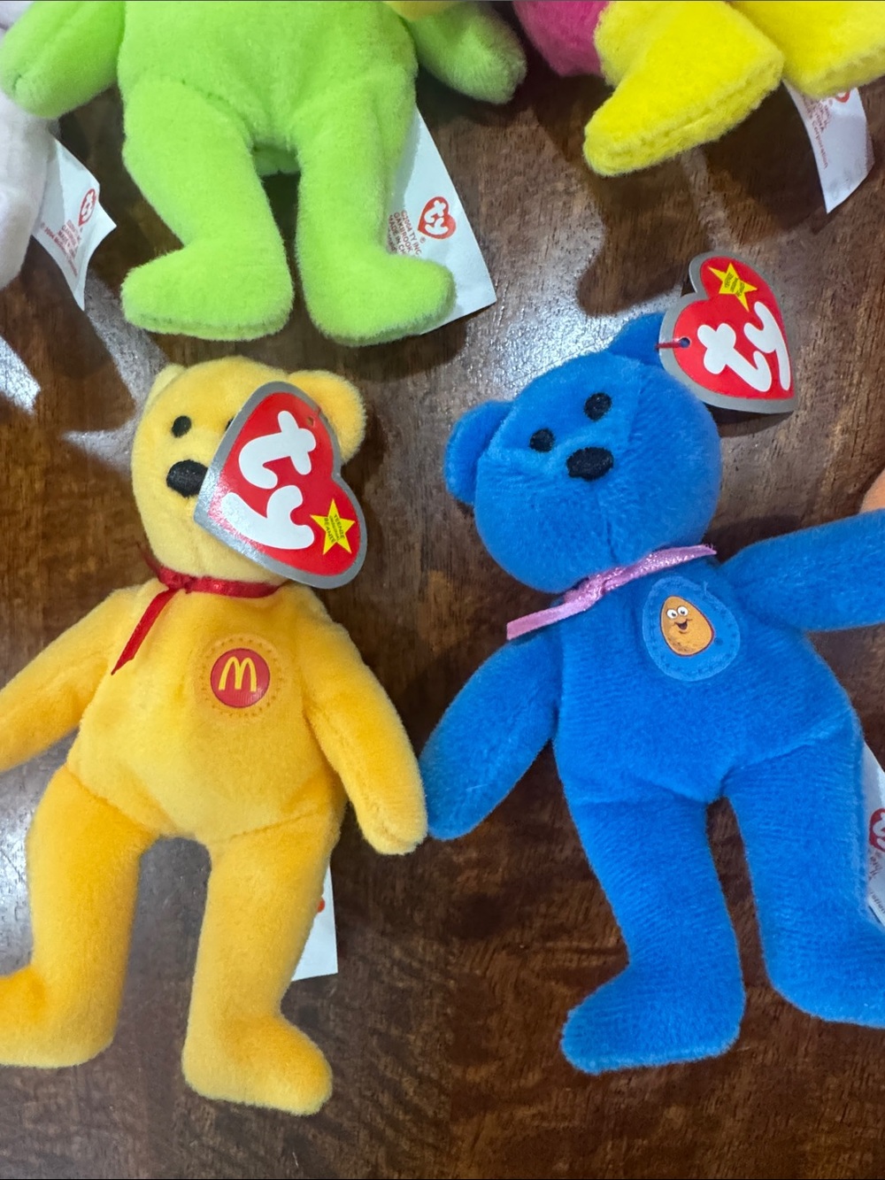 Lot of 12 McDonald’s 25th Anniversary of Happy Meals Teenie Beanie Babies - Picture 7 of 7